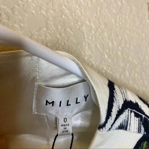 Milly Astrid Magnolia Dress Citron size 0 NEW - Picture 4 of 6